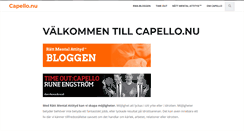 Desktop Screenshot of capello.nu